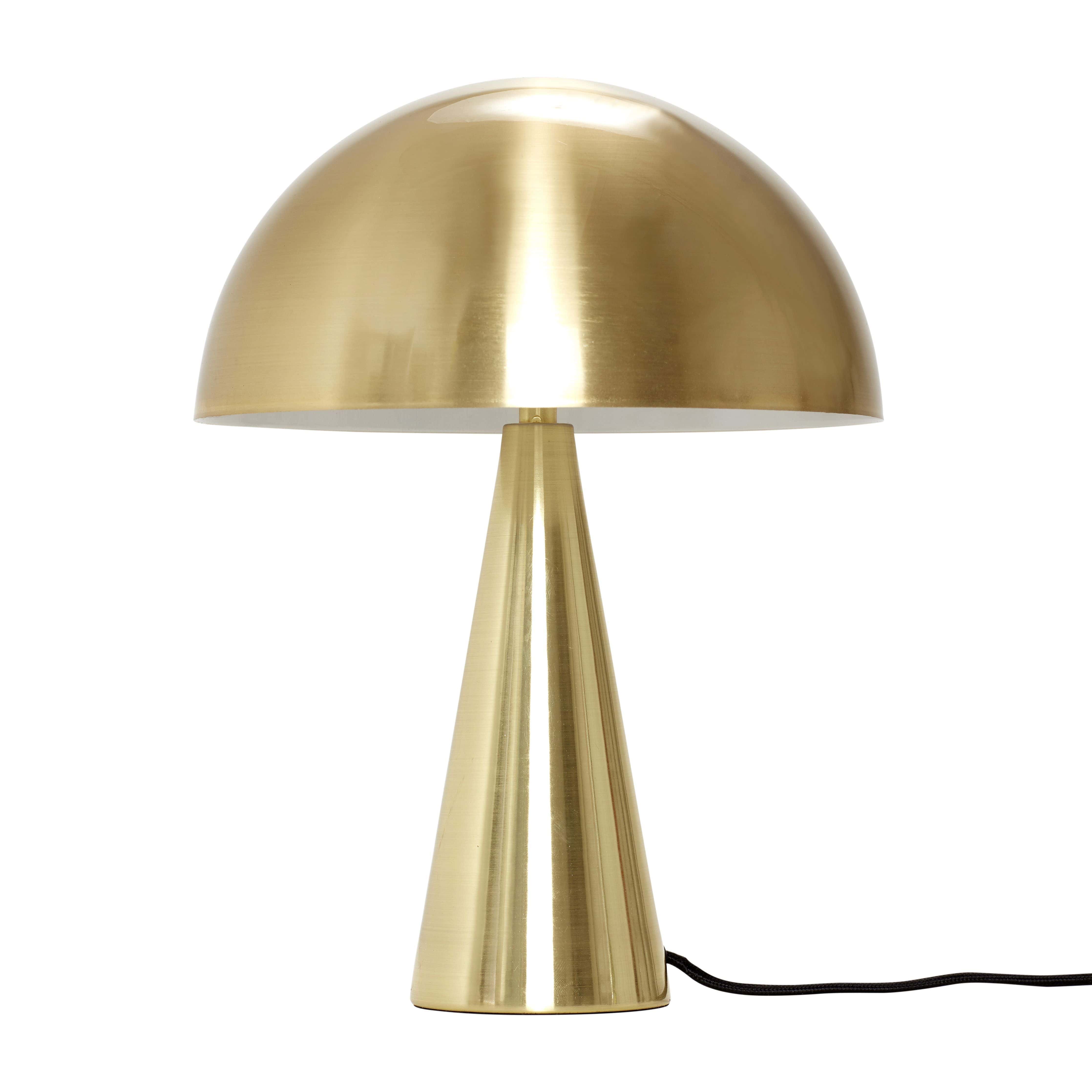 Lámpara de mesa de papilla de Hübsch mini, latón