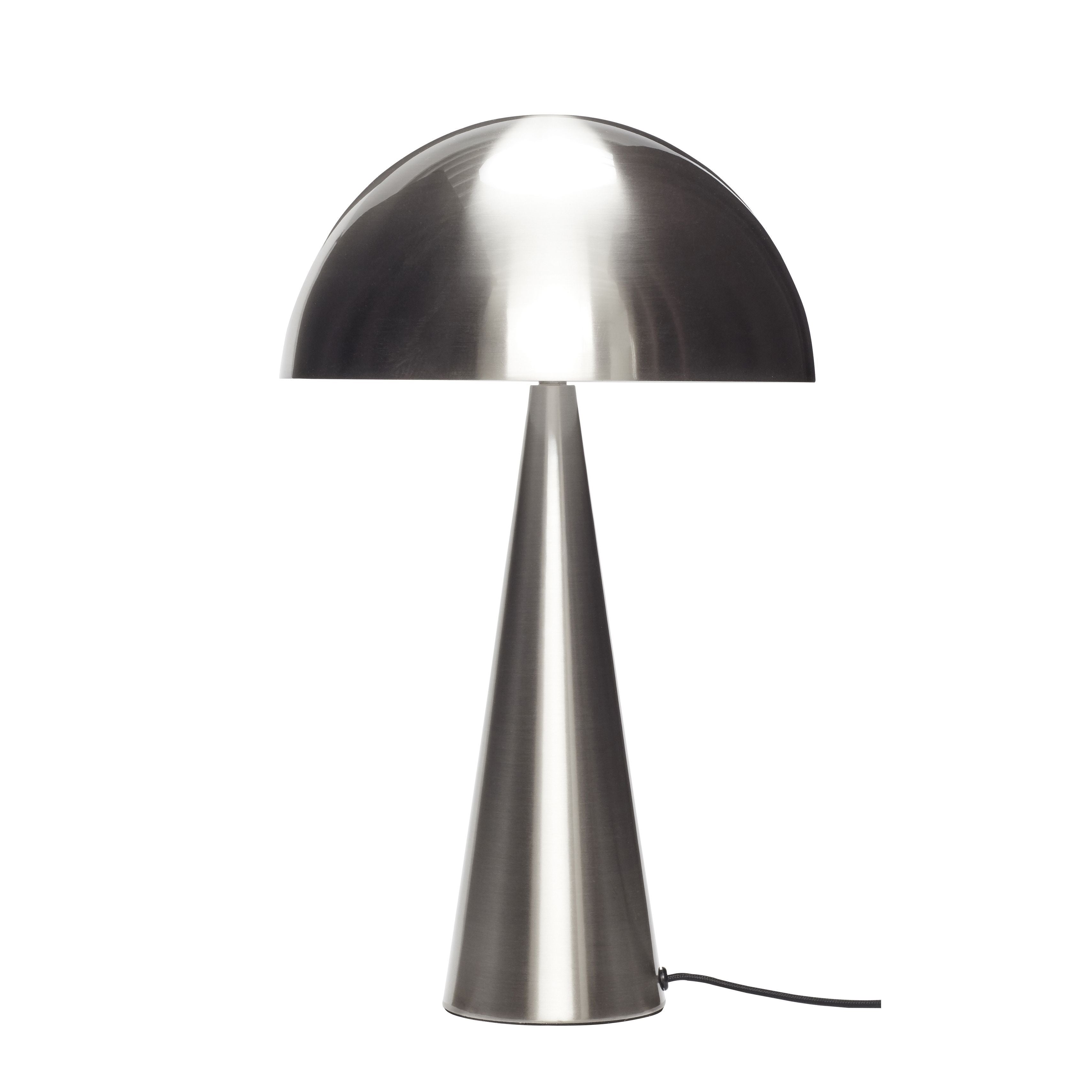 Hübsch Mush Table Lamp høj, nikkel
