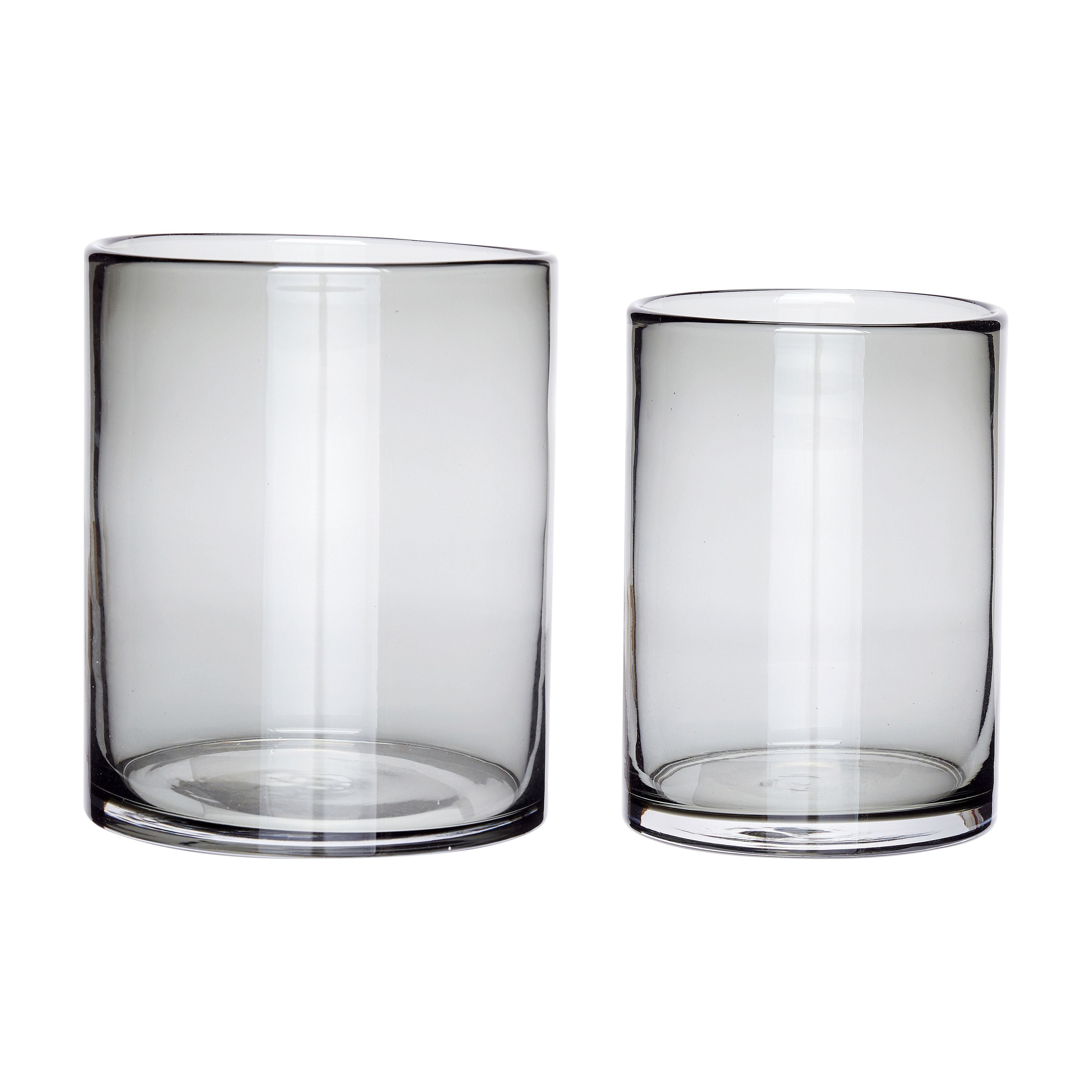 Hübsch Near Vase Grey Set Of 2