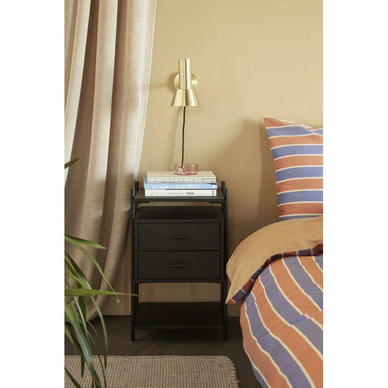 Hübsch Norm Side Table Ash/Metal Fsc Black