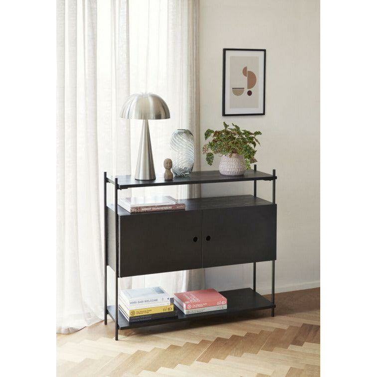 Hübsch Norm Console Ash/Metal FSC sort