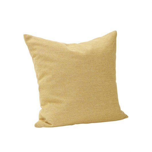 Coussin de pavot hübsch, jaune