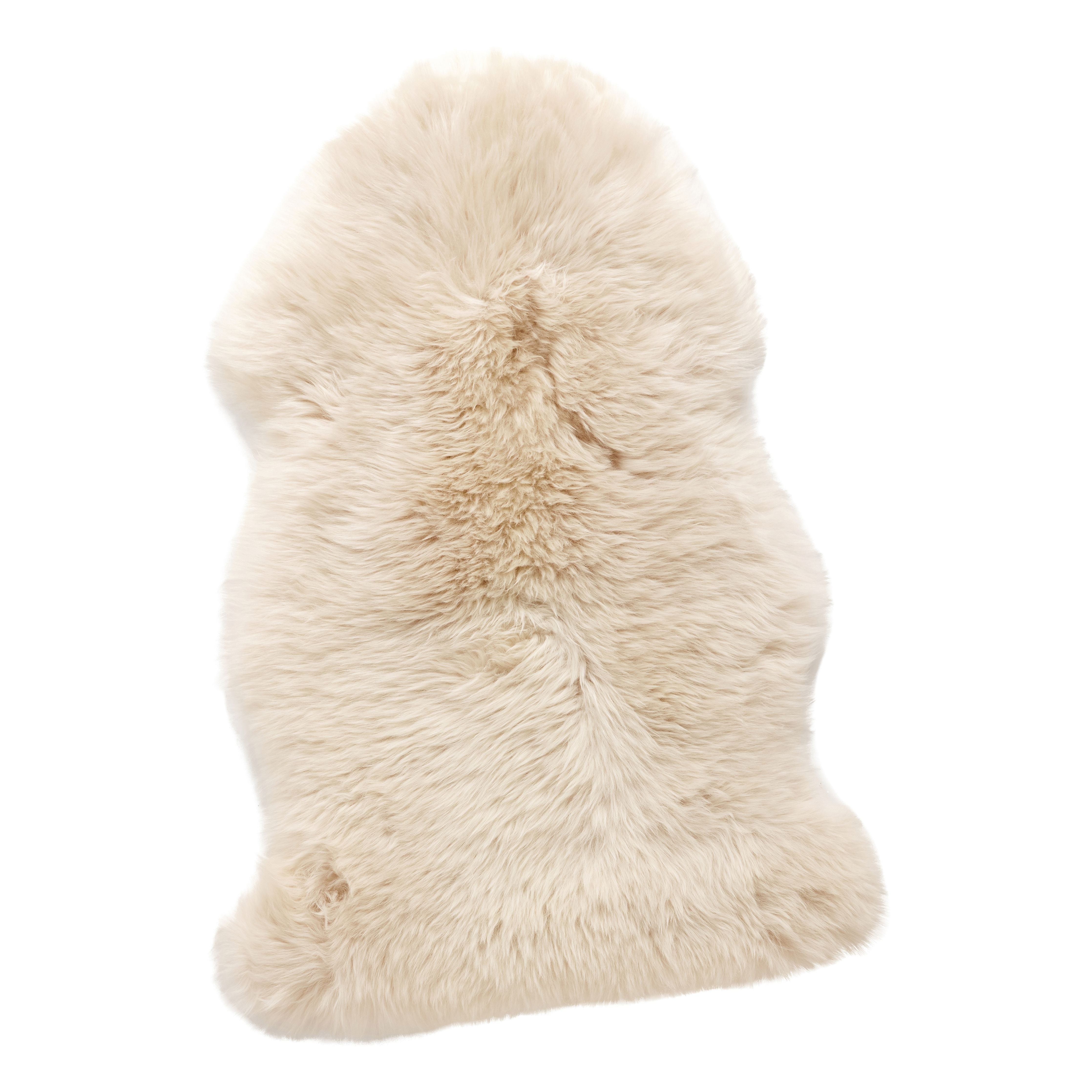 Hübsch Prim Sheepskin Rug, Shorthaired White