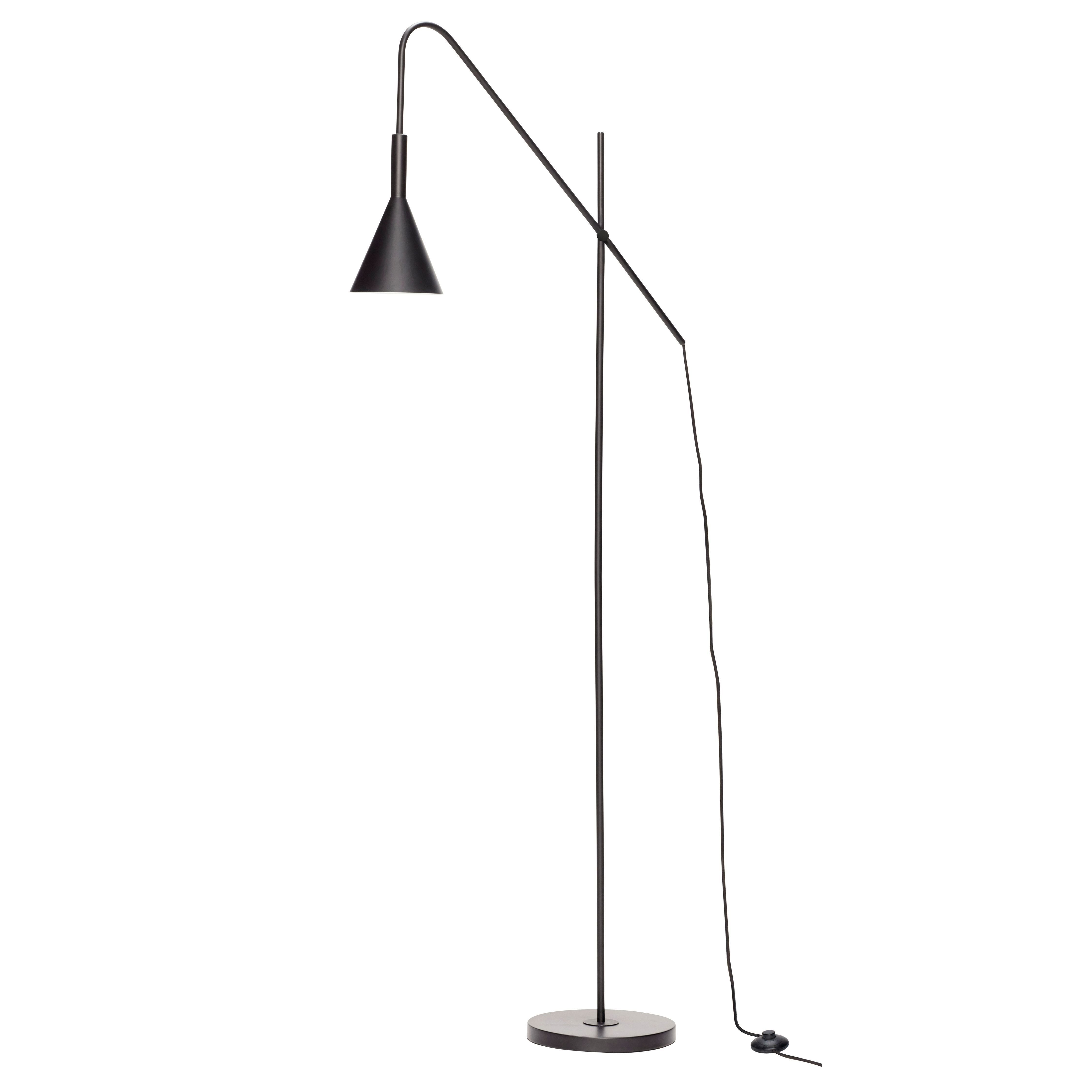 Hübsch Rope Floor Lamp Metal Black