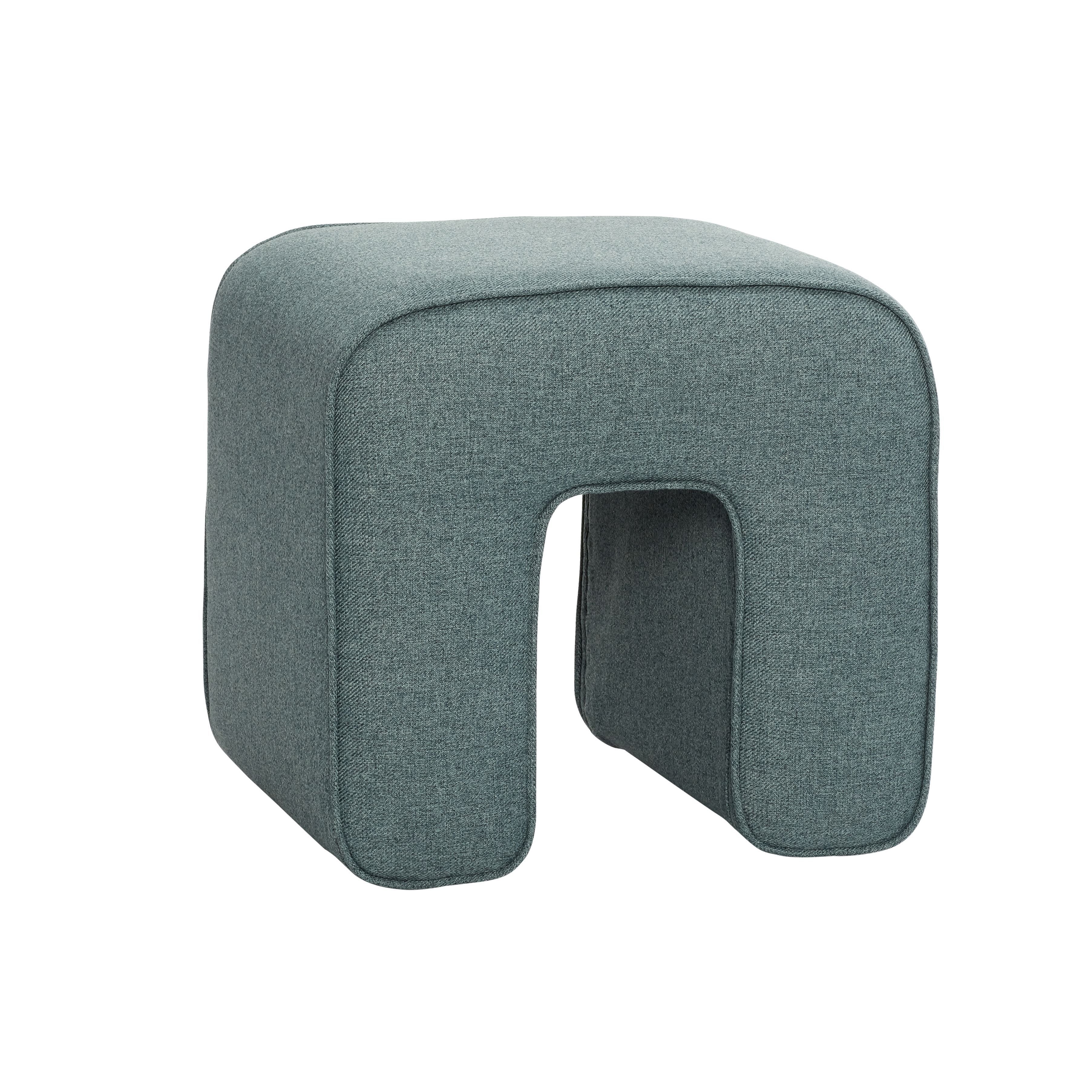 Hübsch skulptur Pouf Polyester Green