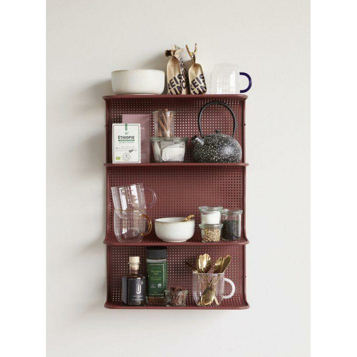 Hübsch Shelf Wall Shelf Metal Red