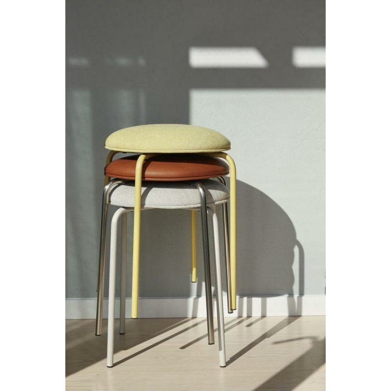 Hübsch Stack Stool, Brown/Nickel