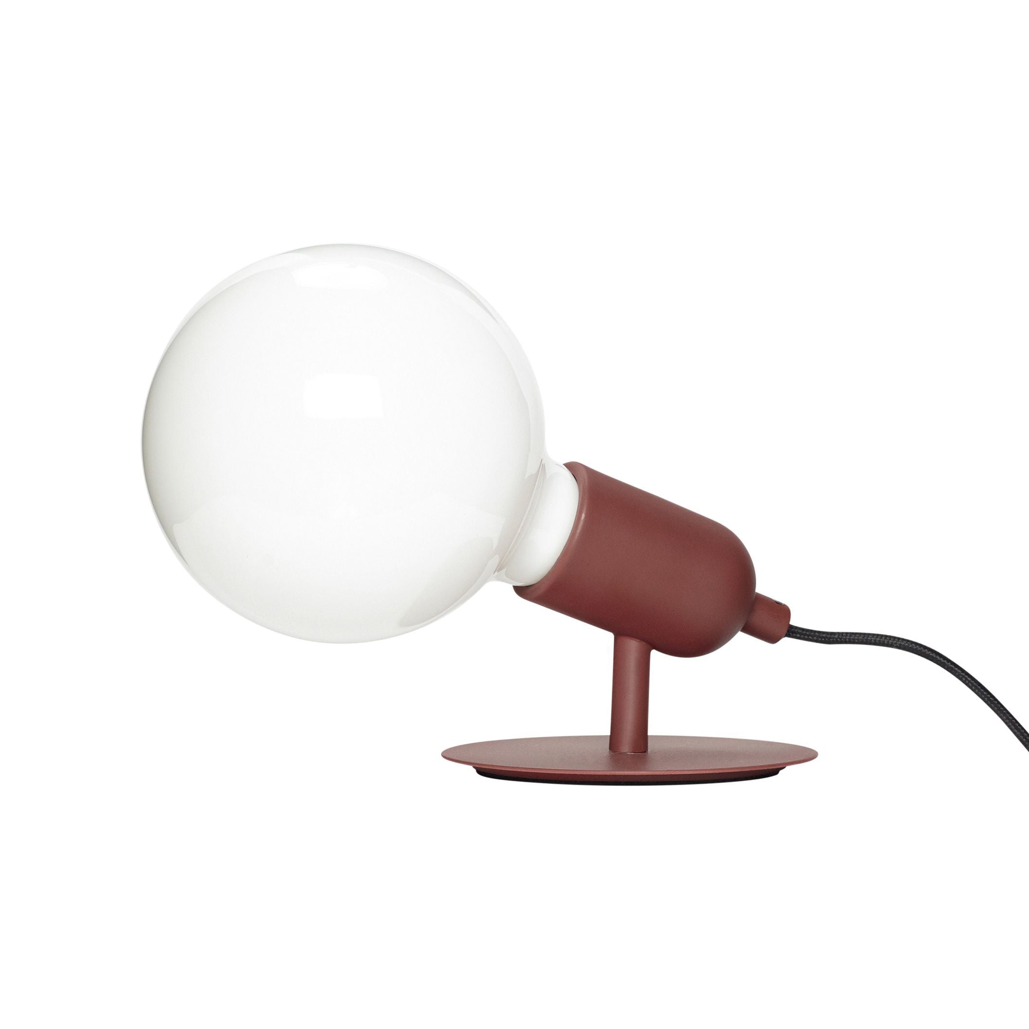 Hübsch Table Lamp M Bulb Metal Red