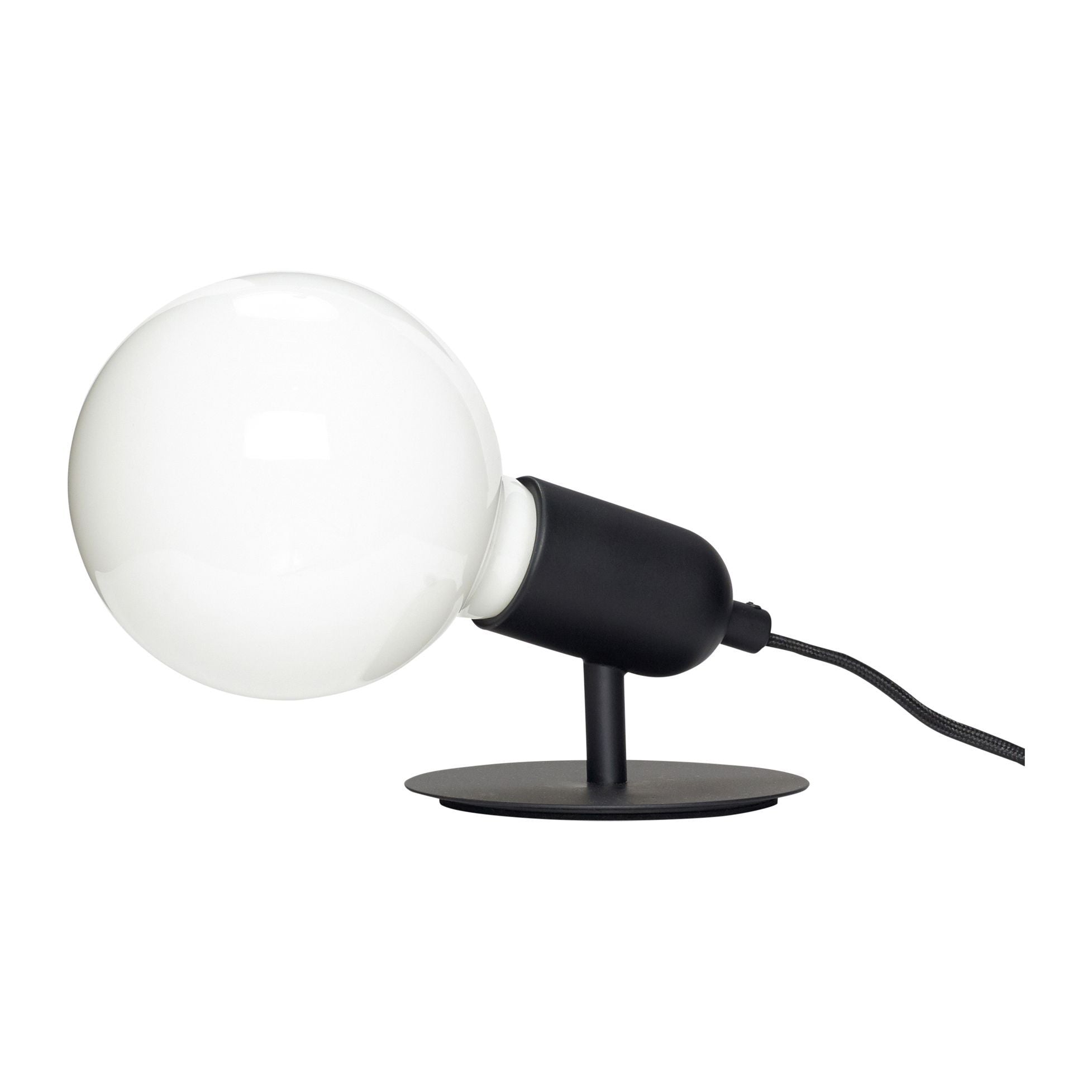 Hübsch Table Lamp M Bulb Metal Black