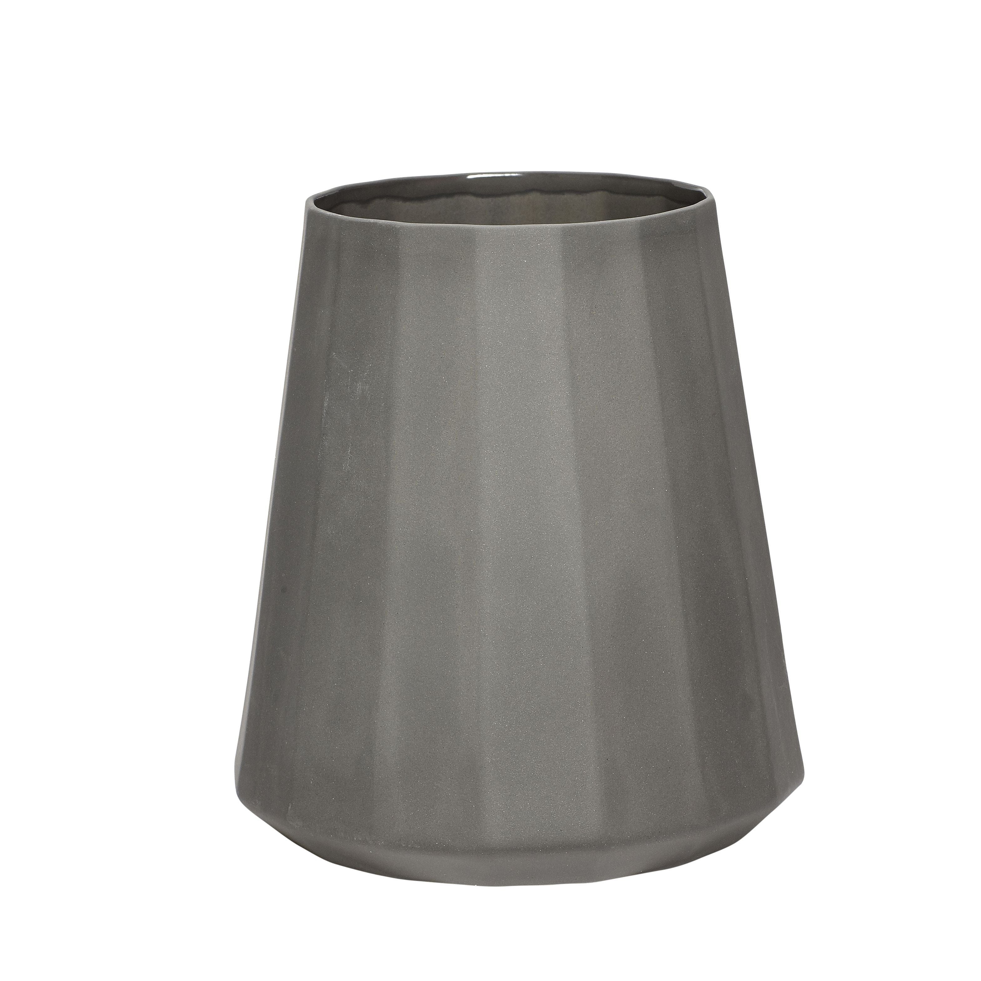 Hübsch vase porcelaine gris