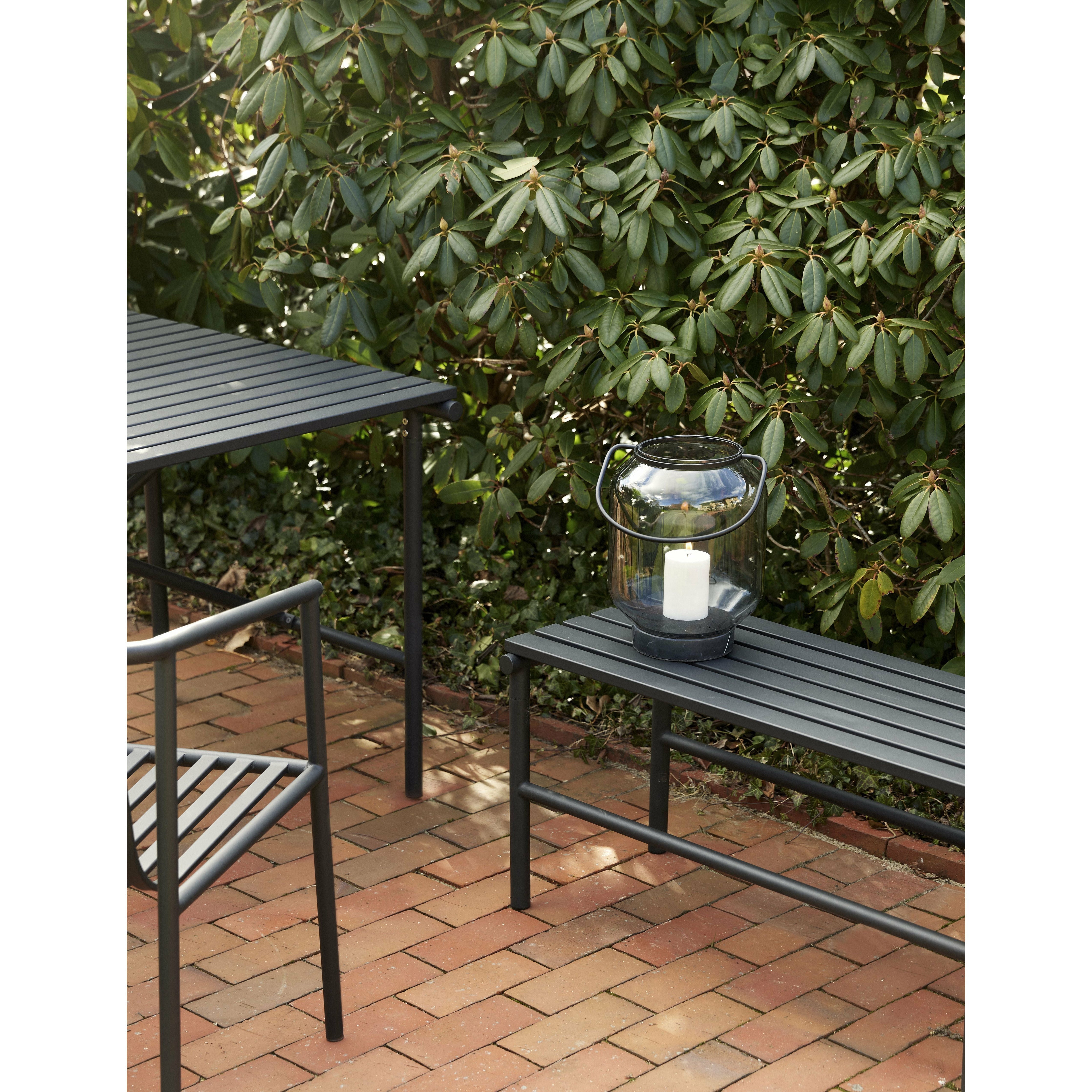 Hübsch Villa Bench Double Black