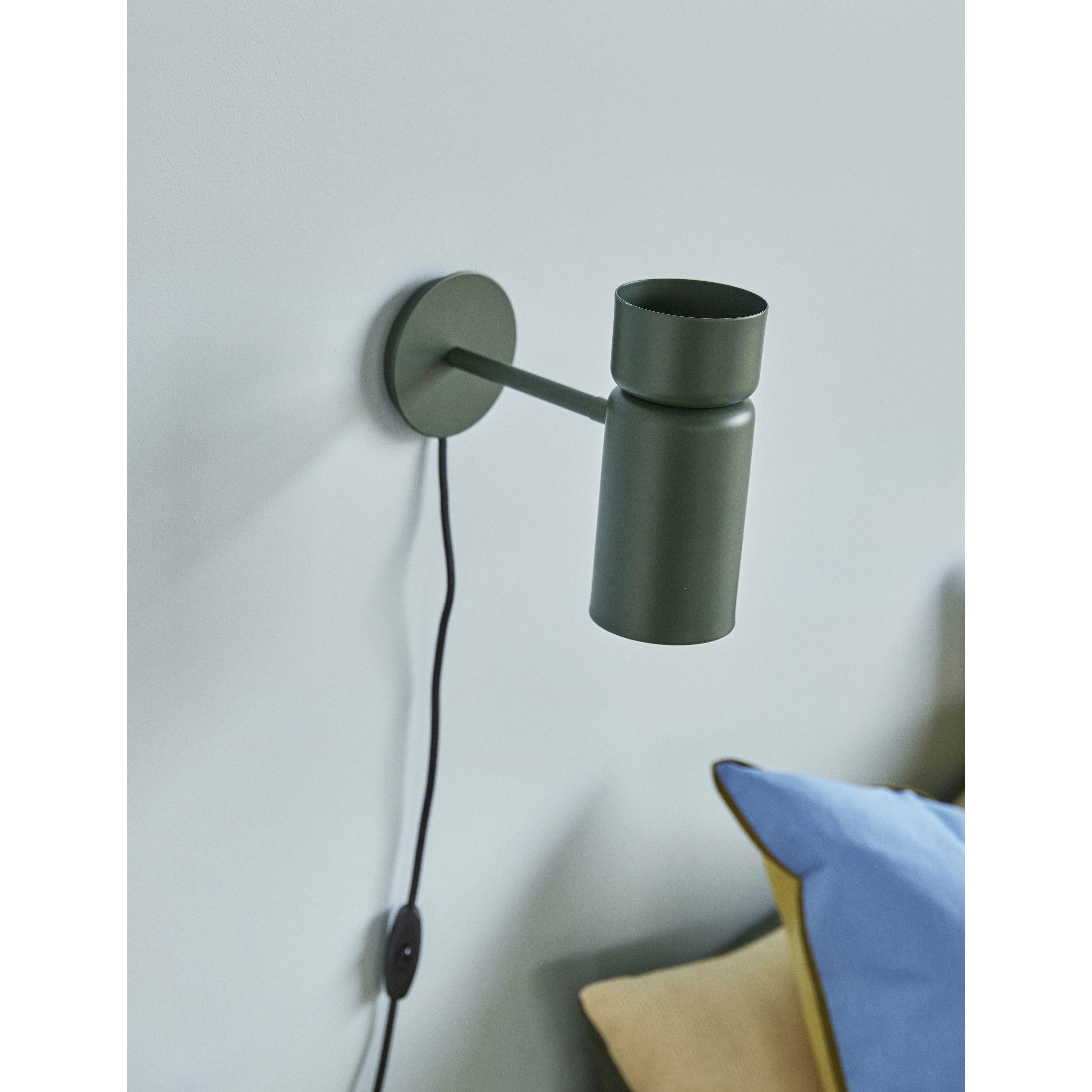 Hübsch Voyage Wall Lamp Metal Green