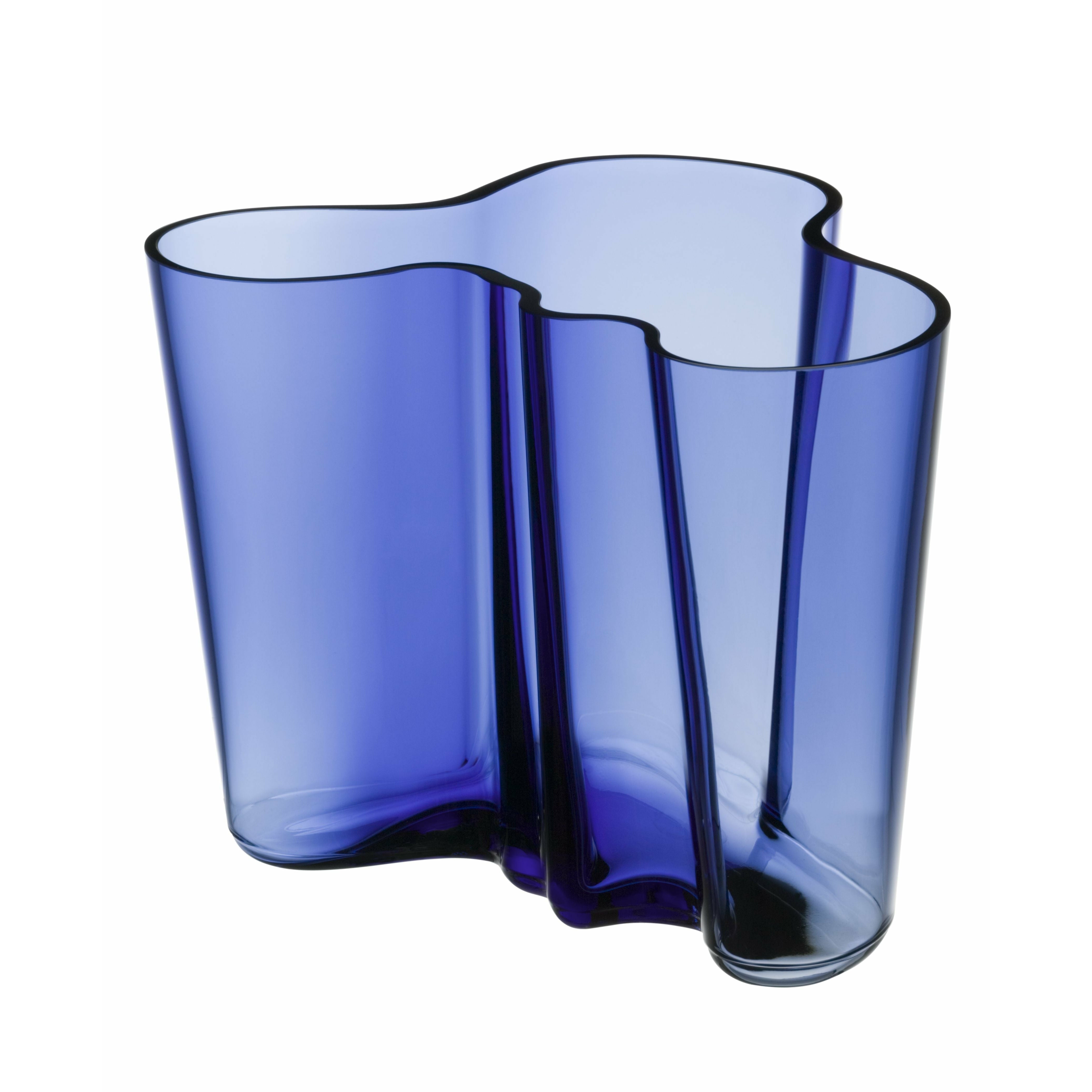 Iittala aalto vase 16cm, bleu ultramarine