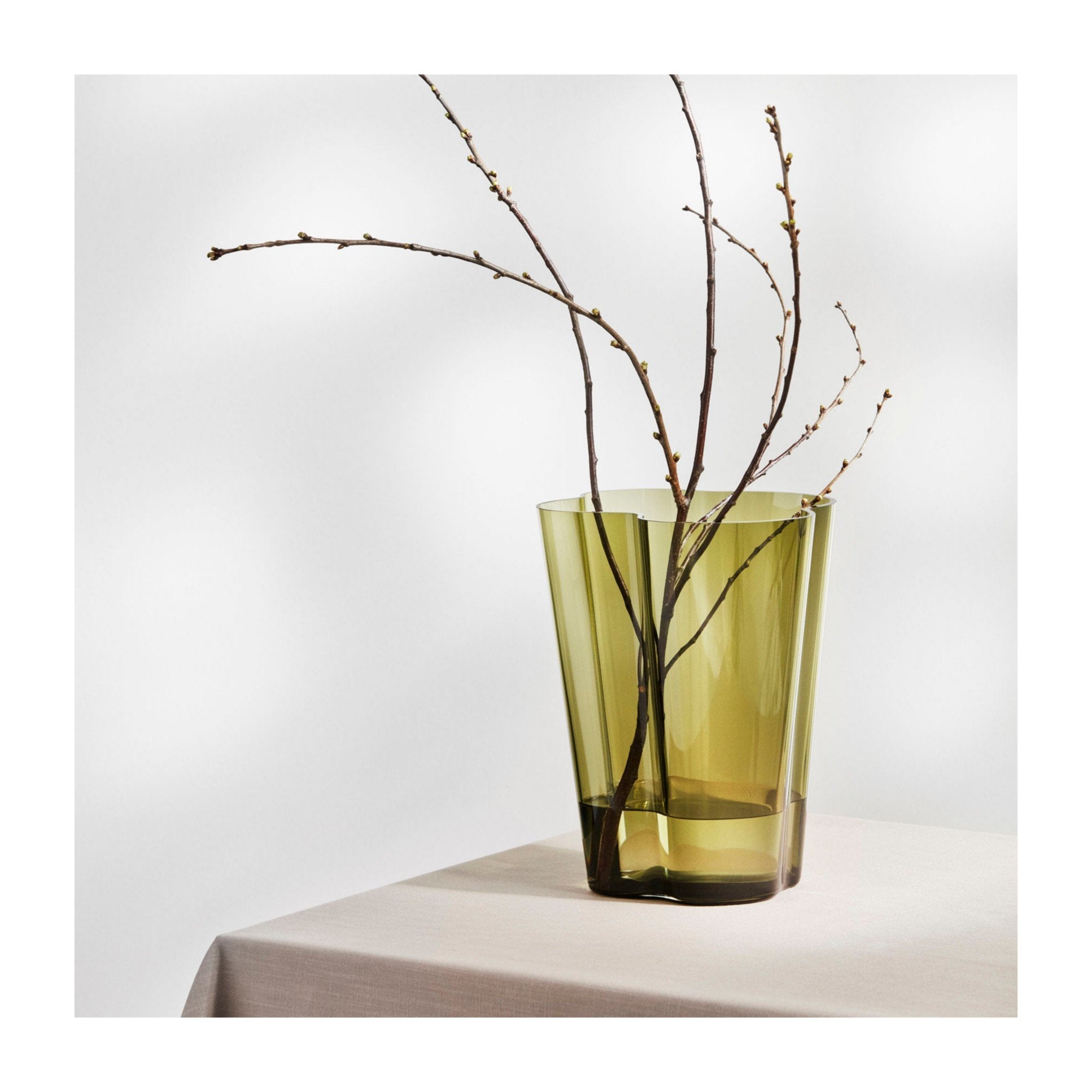 Iittala Aalto Vase Vert Mousse, 27 cm
