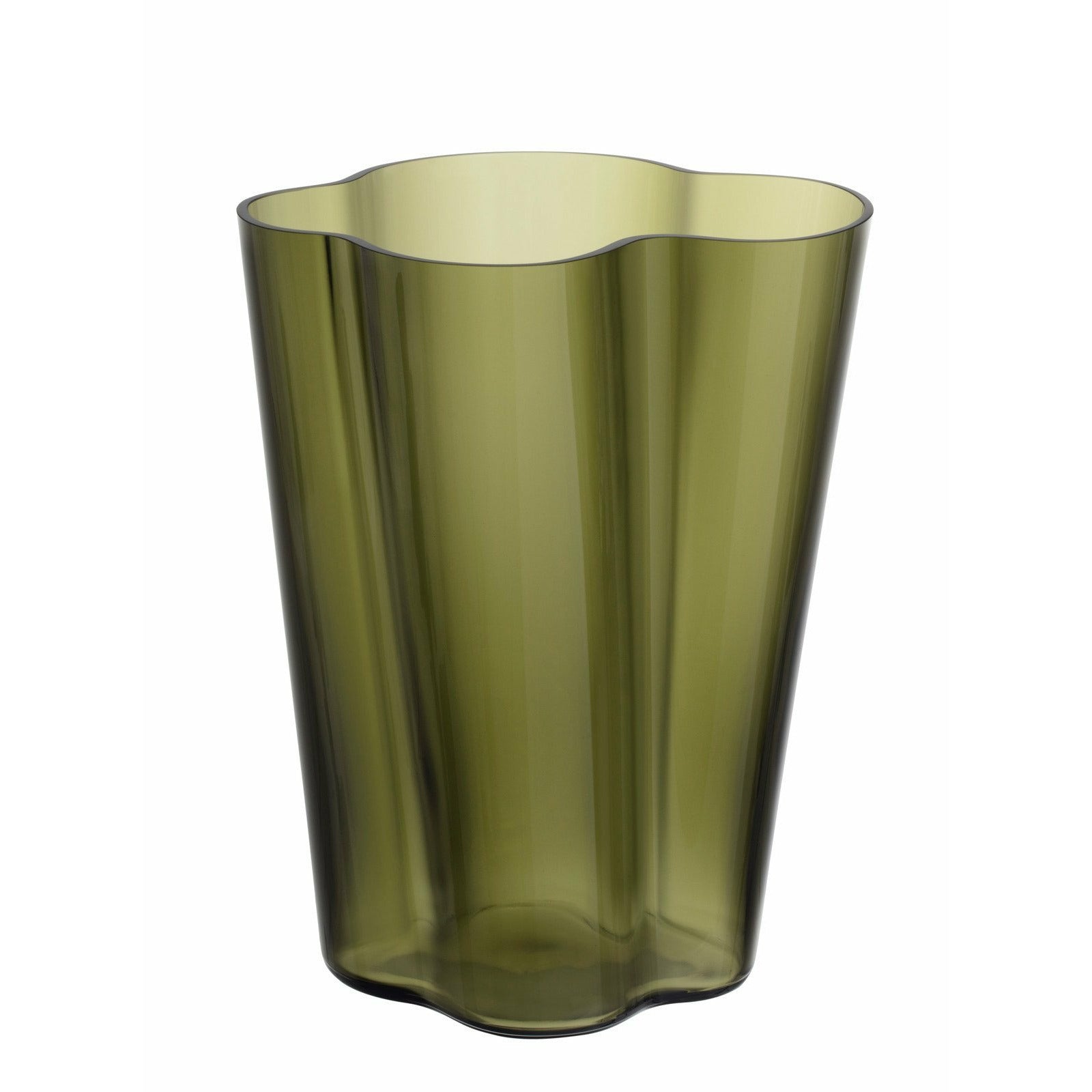 Iittala aalto vases musgo verde, 27 cm