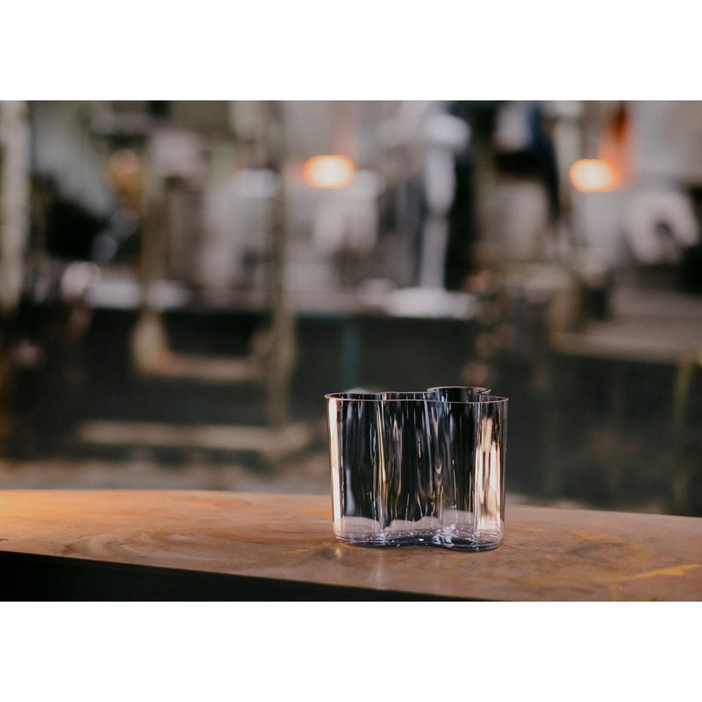 Jarrón de vidrio reciclado de Iittala aalto, 12 cm