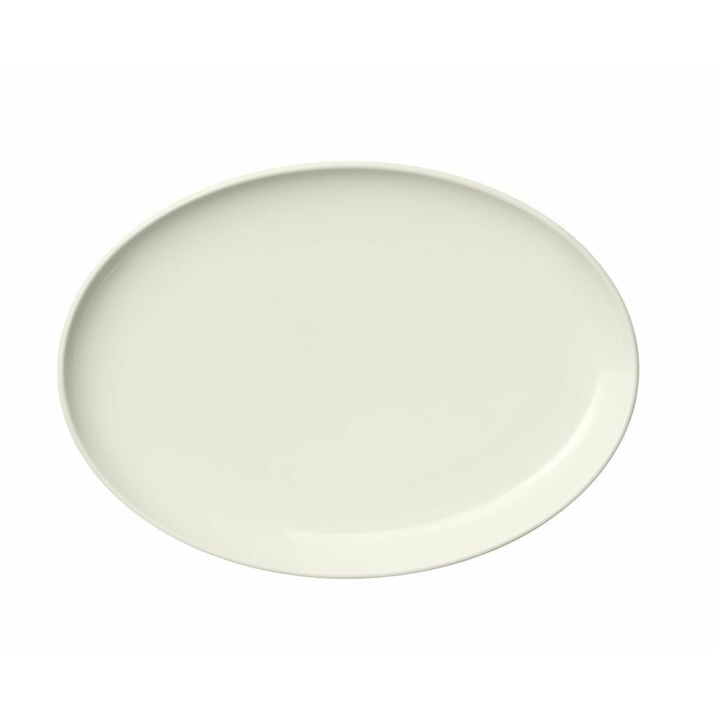 Iittala essens oval platta vit, Ø 25 cm