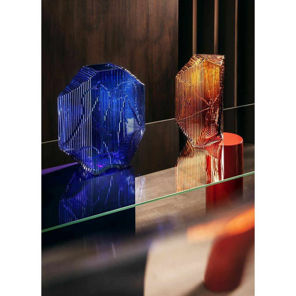 Iittala Kartta Glasskulptur Regen, 15 x 32 cm