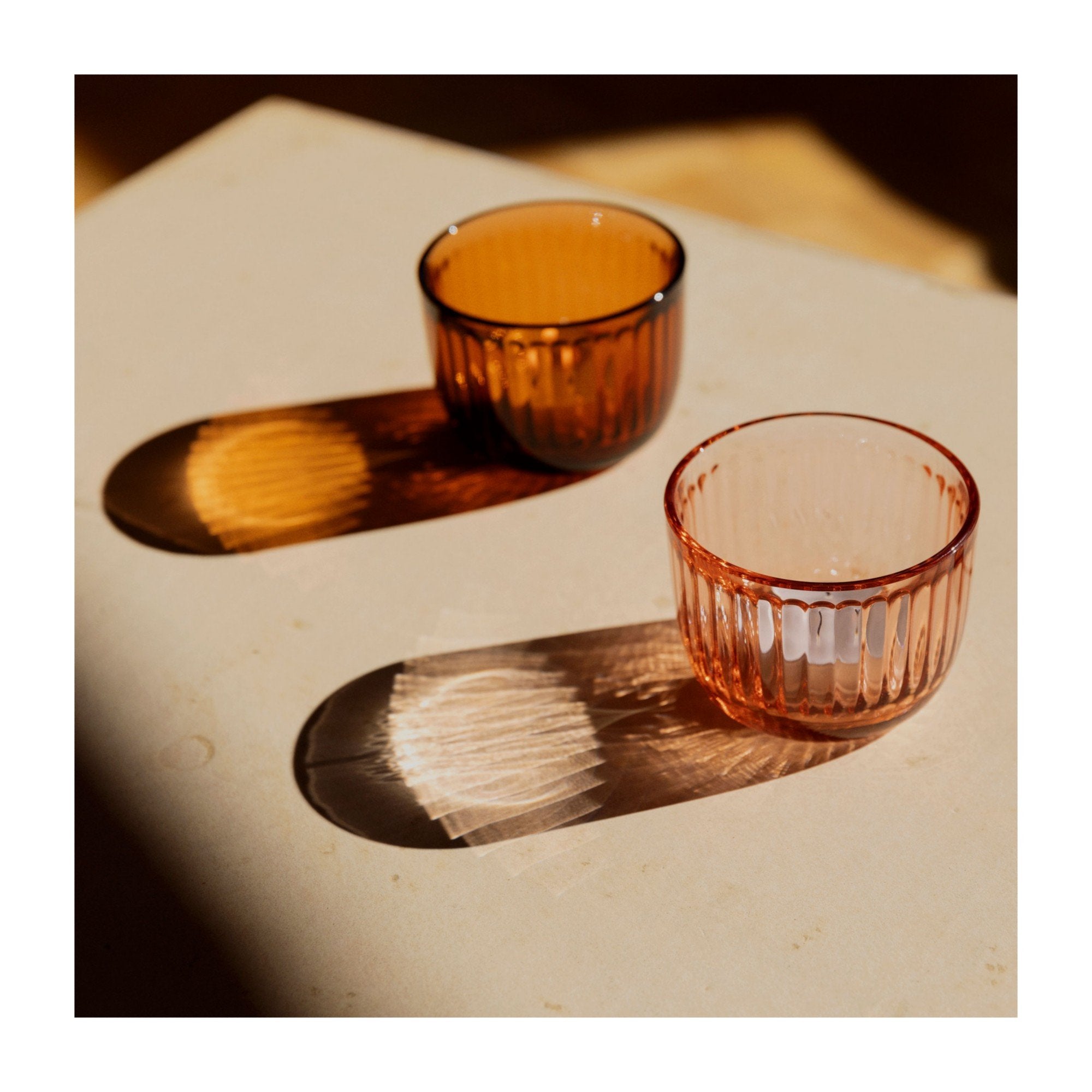 Iittala Raami Lanterne en Verre Orange Séville, 90 mm