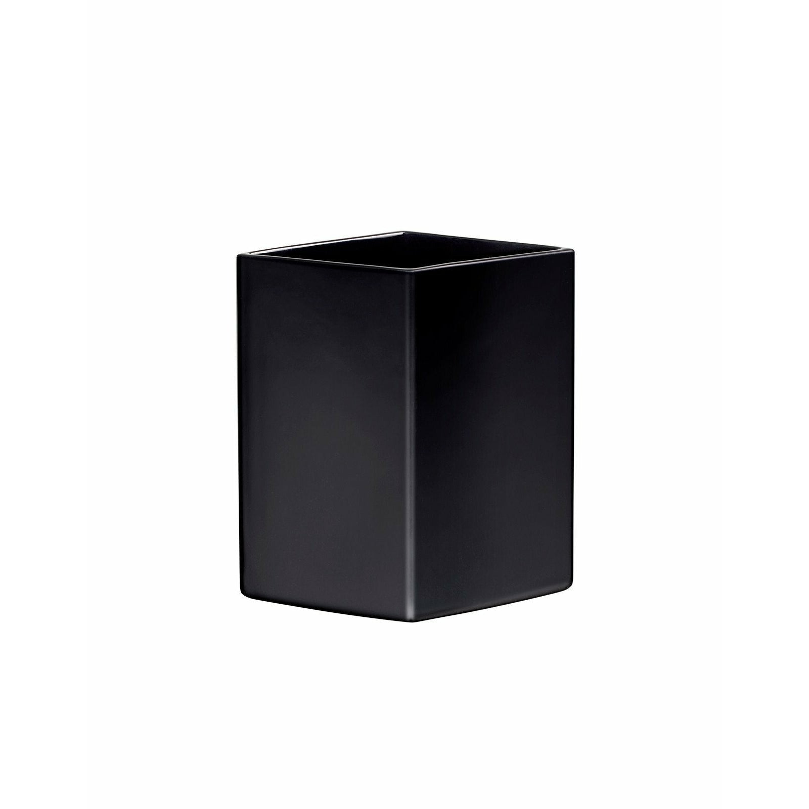 Iittala Ruutu Ceramic Vase Black, 22,5 cm