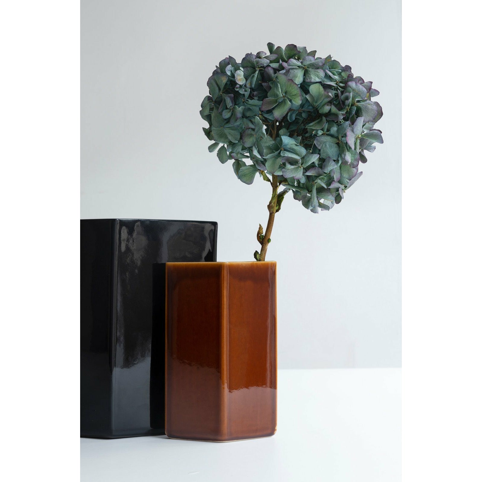 Iittala Ruutu Vase en Céramique Marron, 18 cm