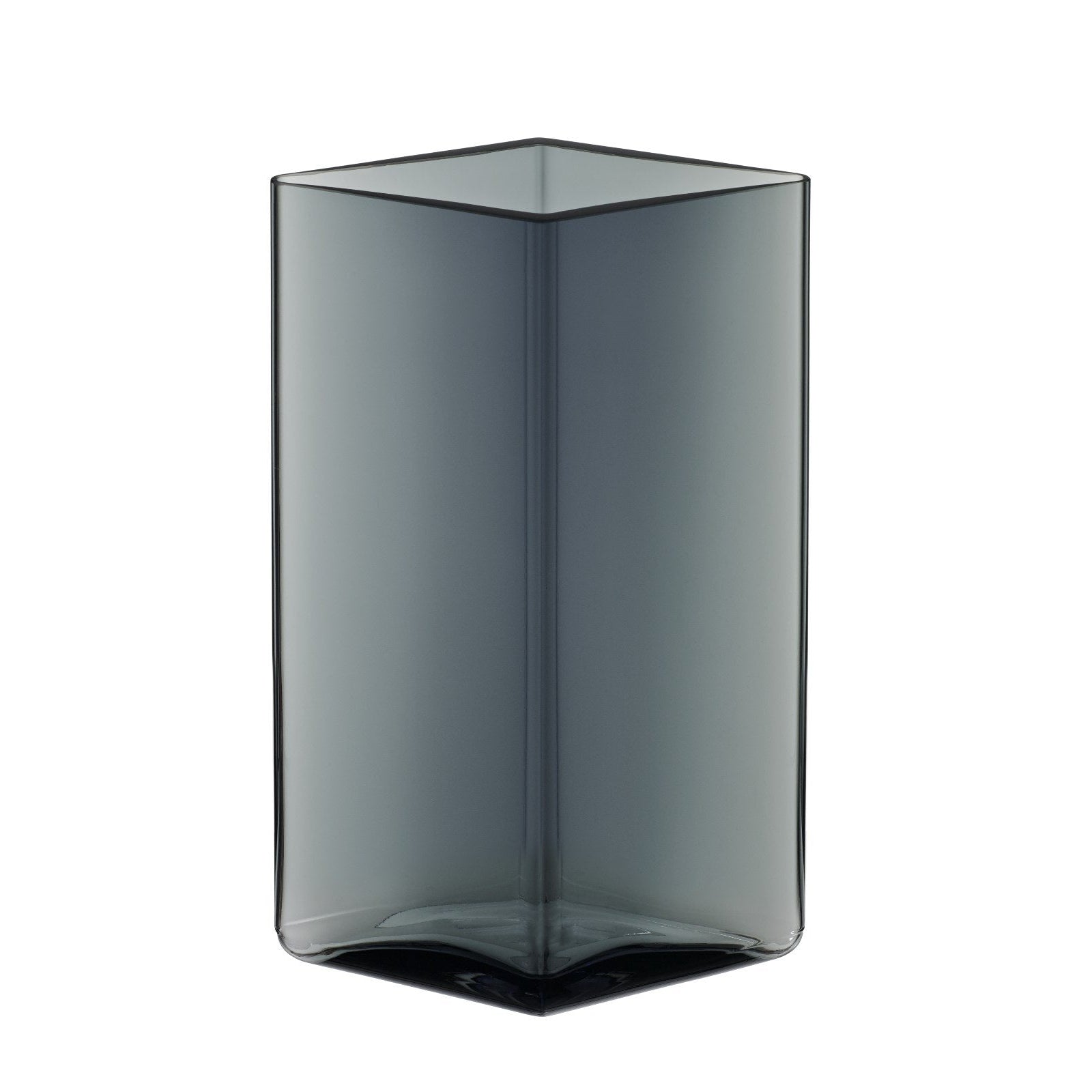 Iittala Ruutu Vase Gray, 18 cm