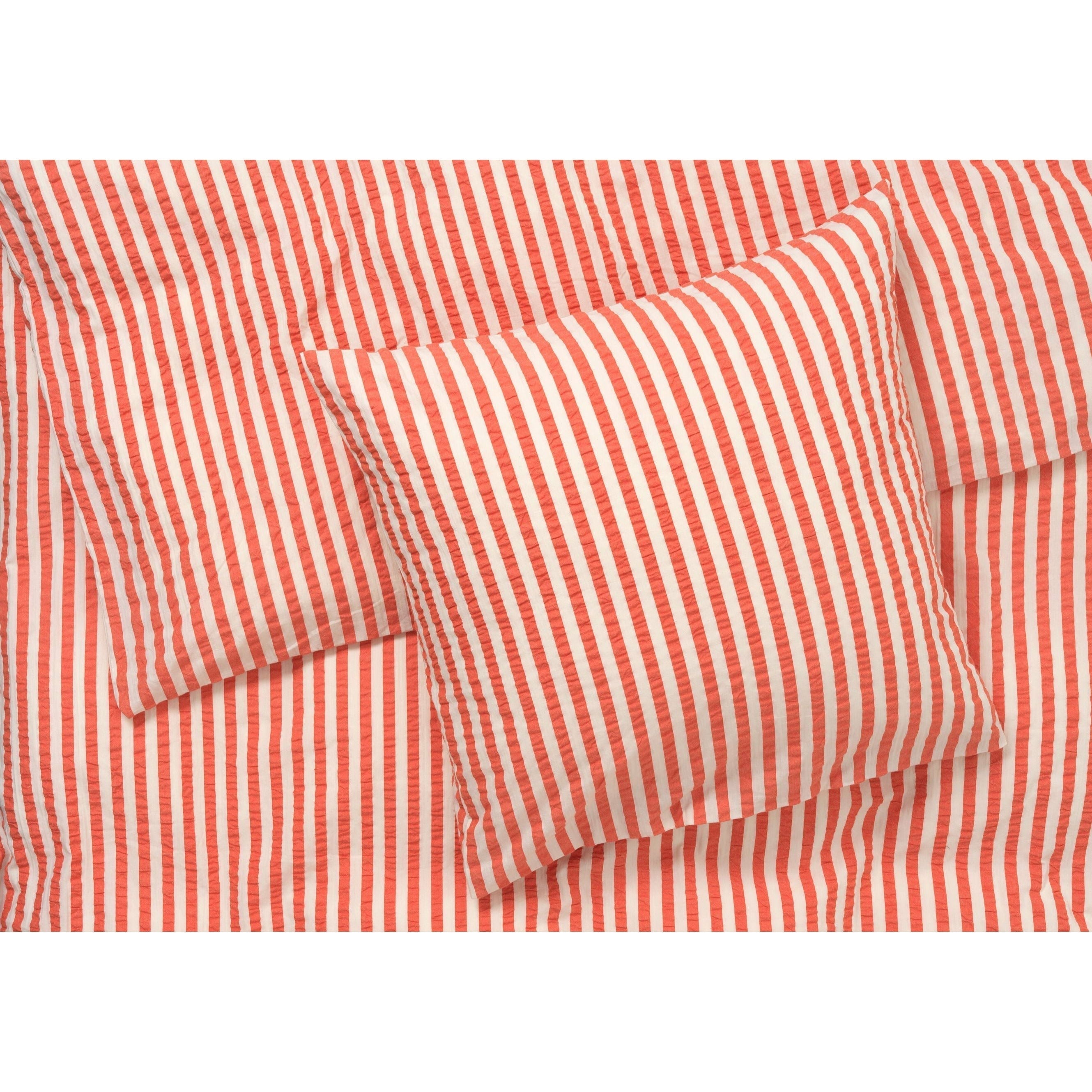 Juna Bæk & Bølge Lines sängkläder 140x220 cm, chili/björk