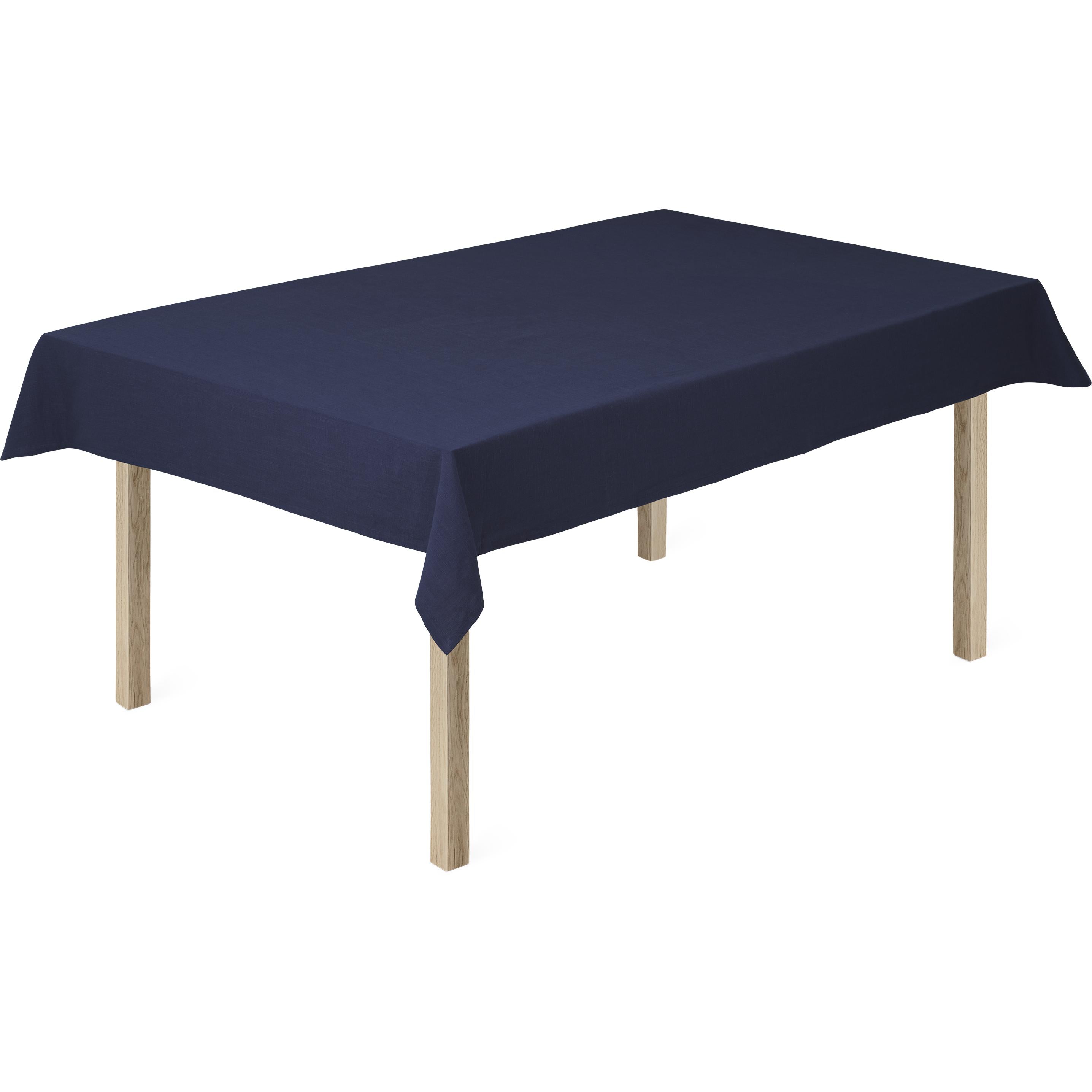 Toca de mesa de algodão básica de Juna 150x220 cm, azul escuro