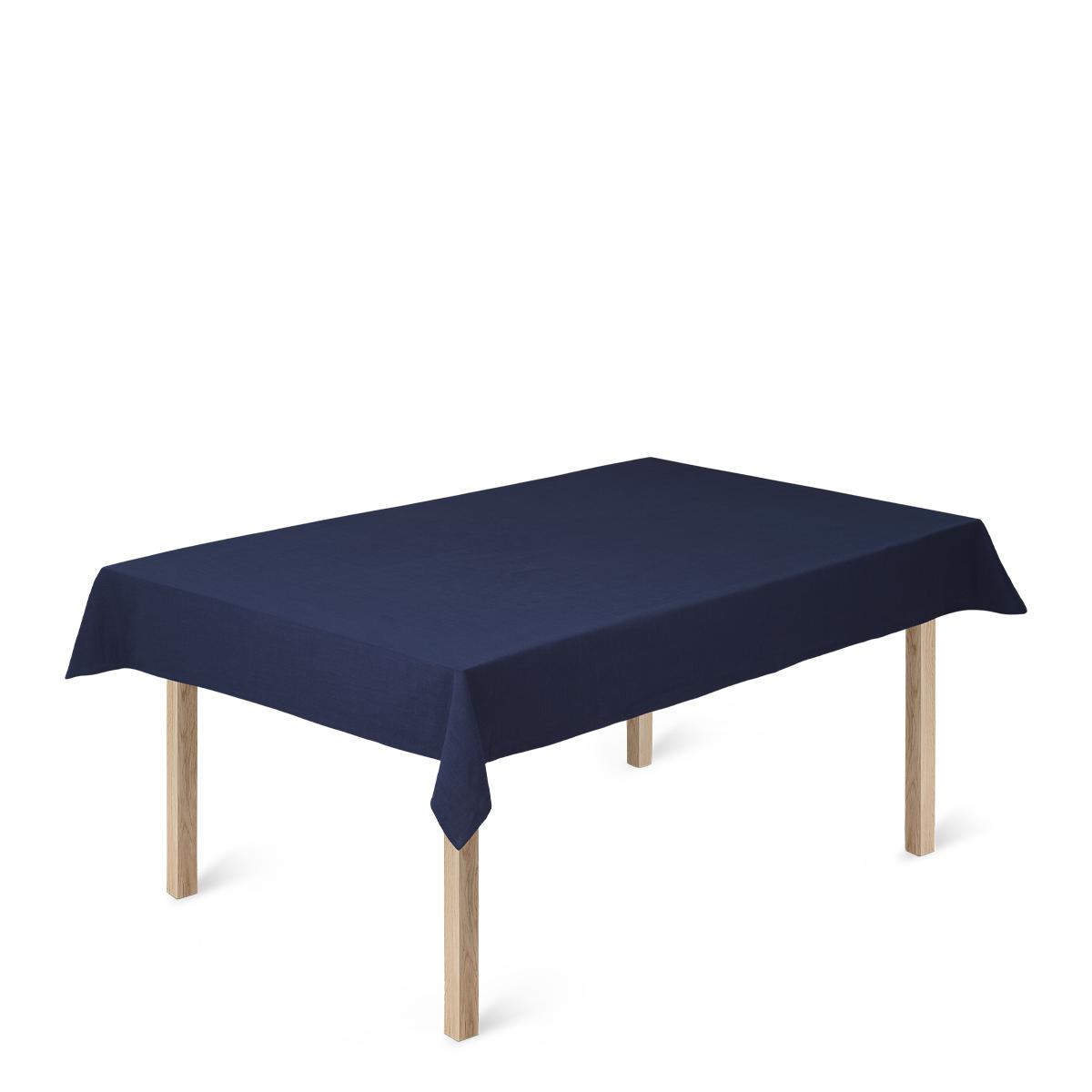 Toca de mesa de algodão BASIC BASIC 150 x270 cm, azul escuro