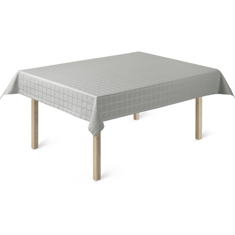 JUNA Brick Damasco Tablecloth Grey, 150x370 cm