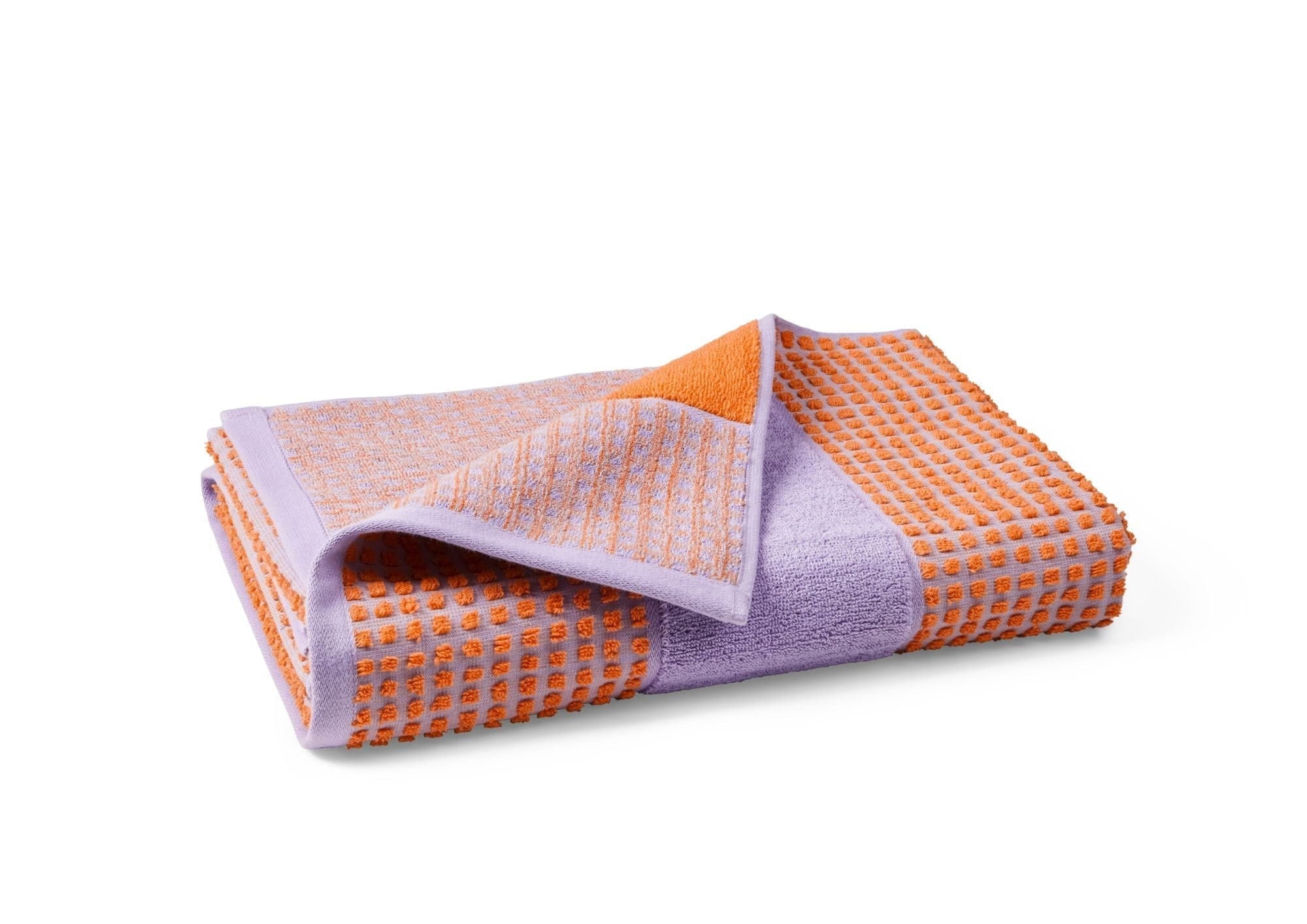 Juna Check Towel 70x140 cm, violet