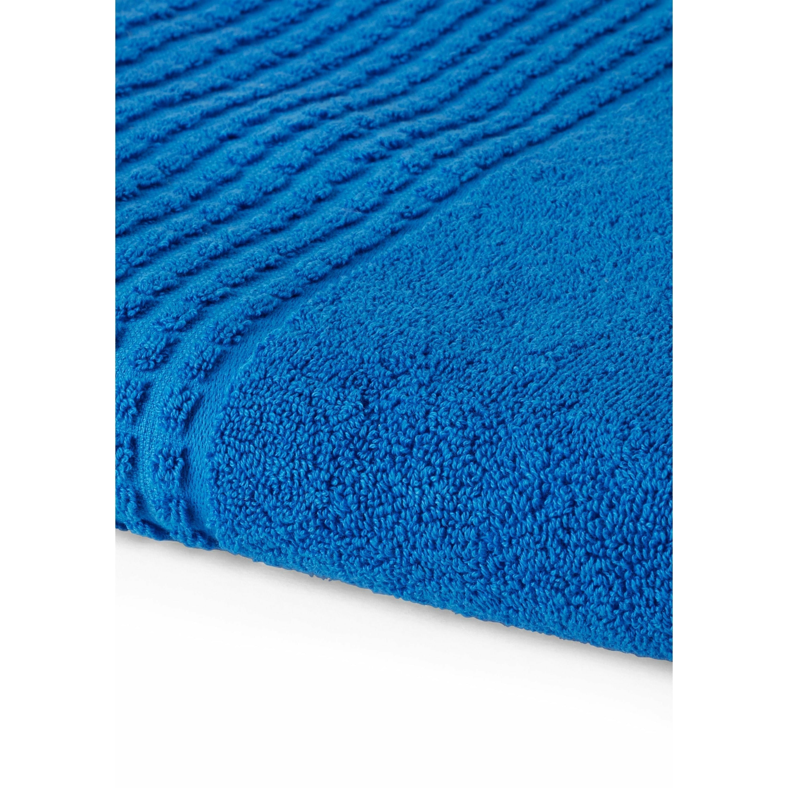 Juna Check Towel 70x140 cm, bleu