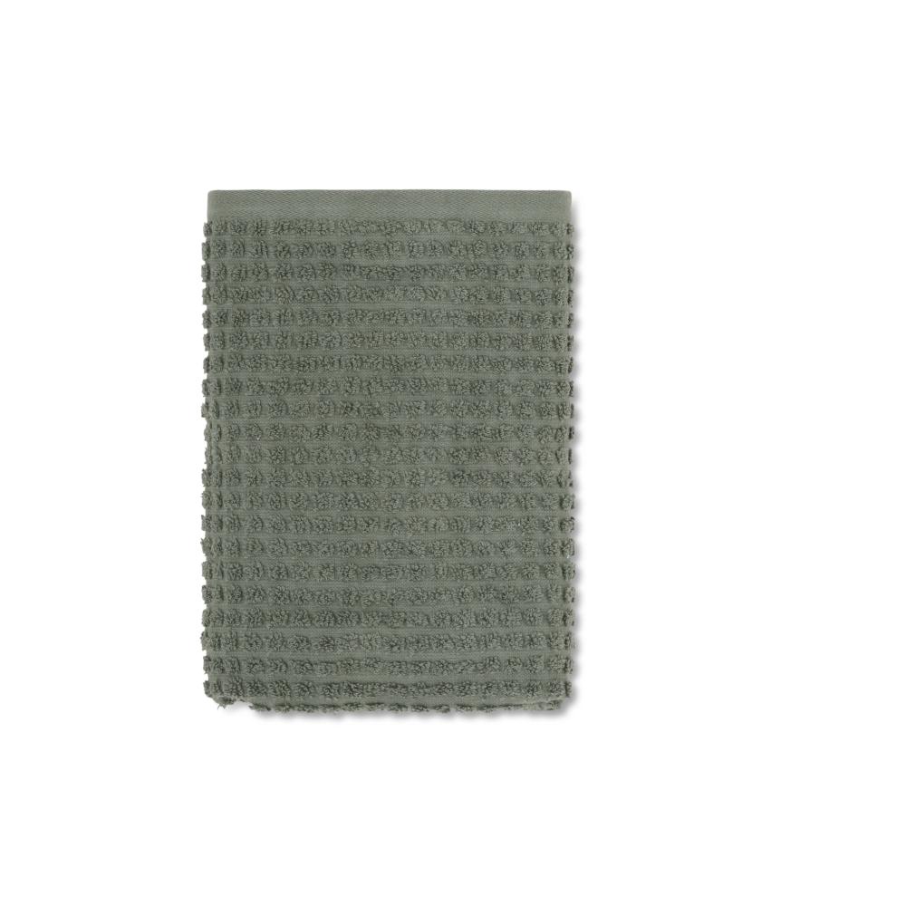 Juna Check Towel vert foncé, 50x100 cm