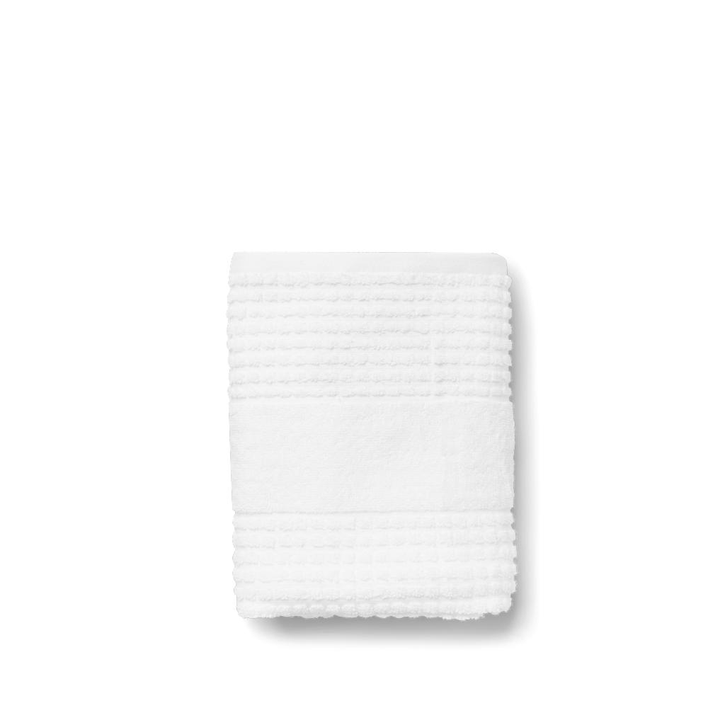 Juna check handdoek wit, 70x140 cm