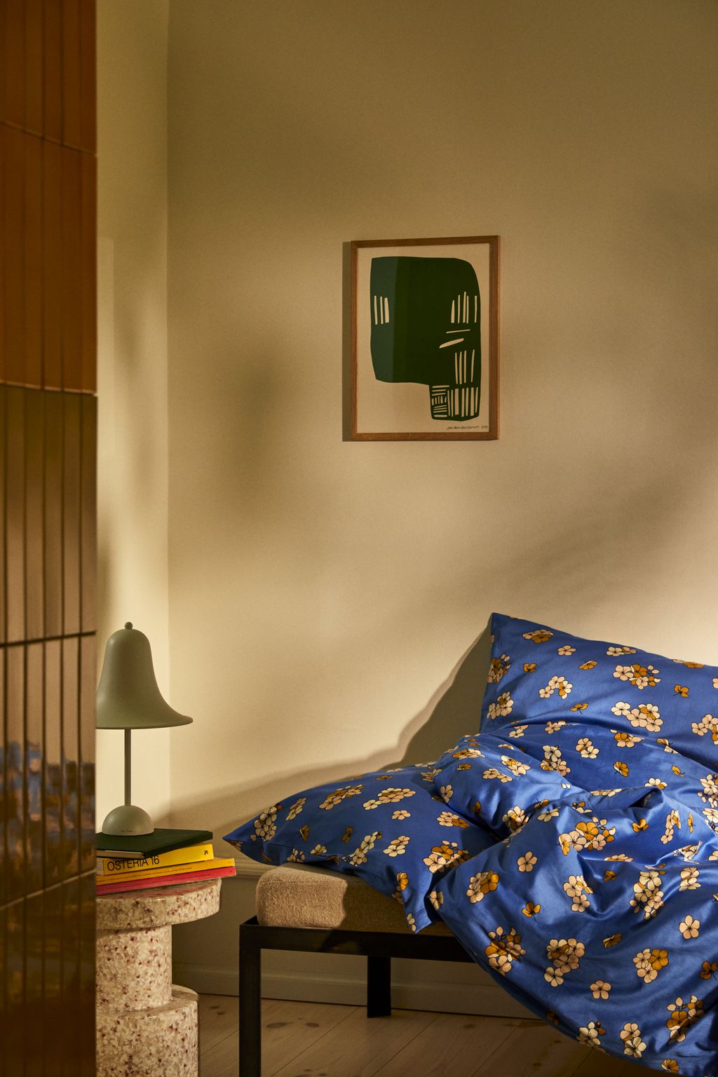 JUNA GRAND GRABEDIA Lino de cama 140 x220 cm, azul