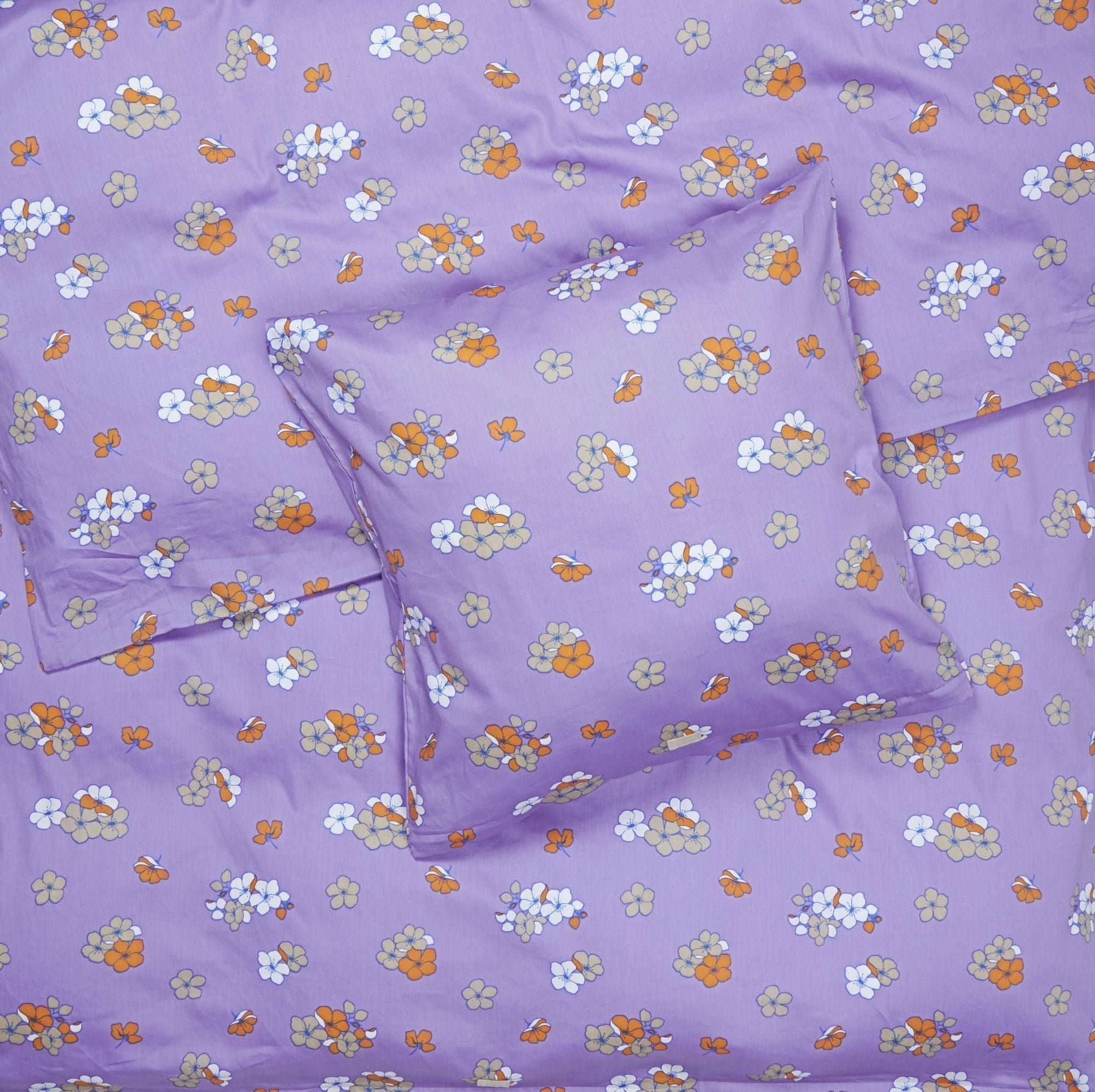 Juna Grand lin agréablement lit 200x220 cm, violet