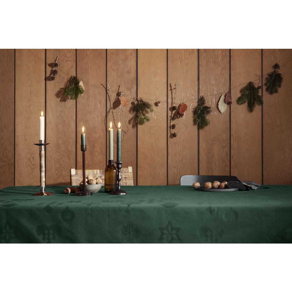 Juna Natale Damasque Toleta Verde, 150x220 cm
