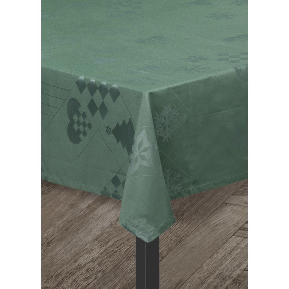 Juna Natale Damasque -dug grøn, 150x320 cm