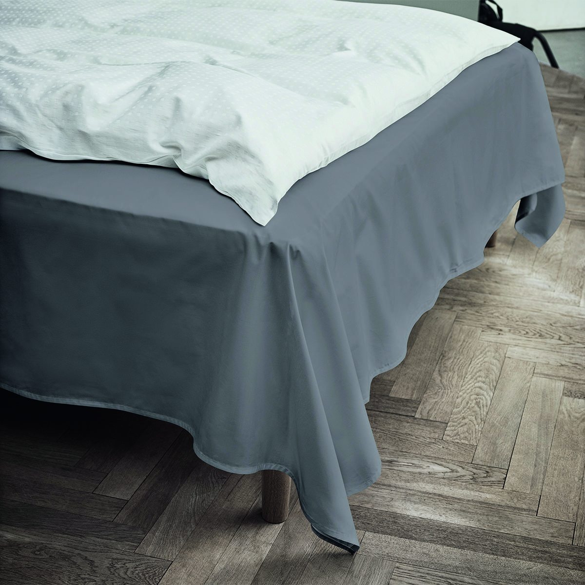 JURA PERCale Flat Sheet Grey, 240x260 cm