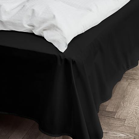 Juna Percale Flat Sheet noir, 150x250 cm