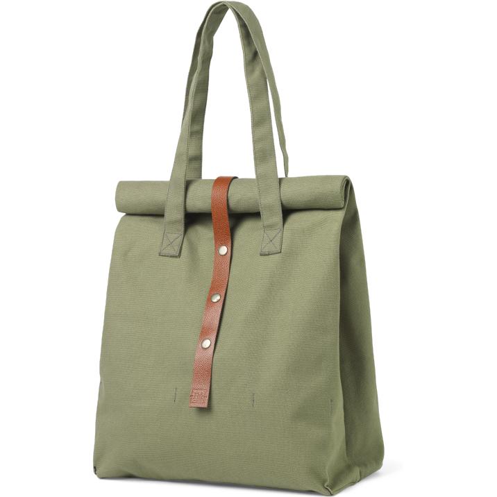 Juna Rå Picnic Bag Dust Green, 43cm
