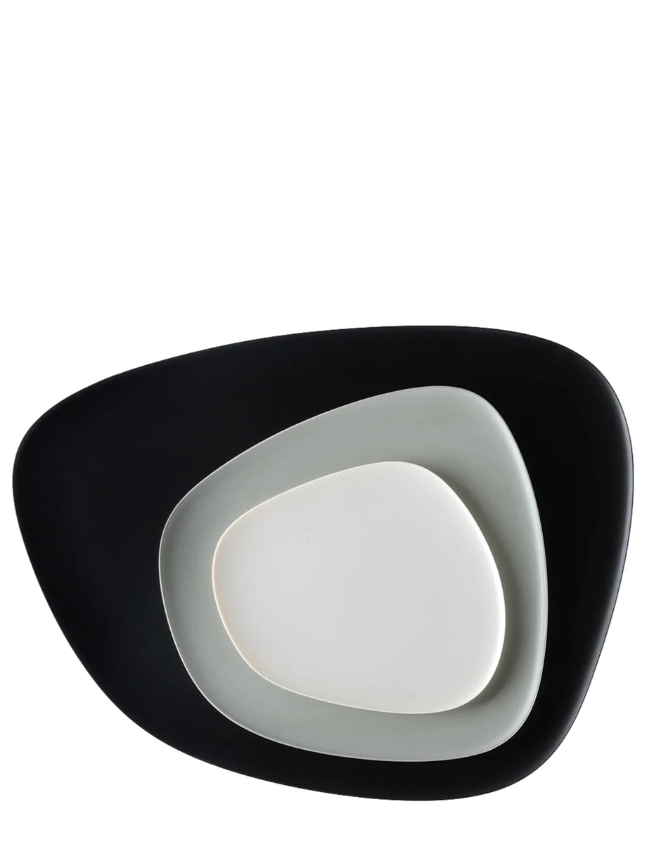 Kartell Namaste 'Tray, noir / gris / taupe