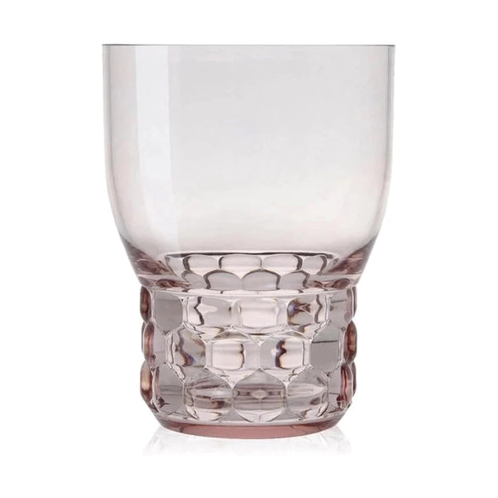 Kartell Jellies Family Juego de 4 copas de vino, rosa