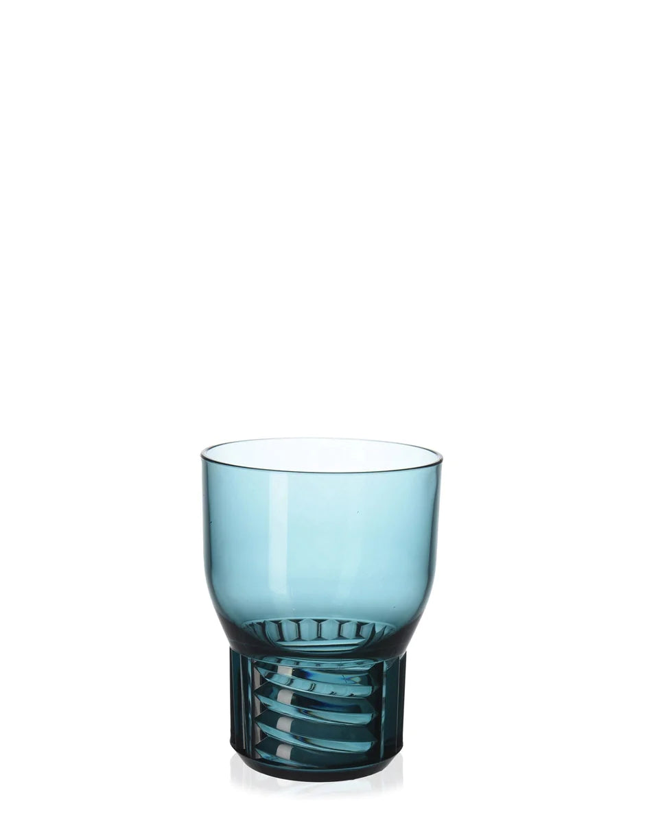 Kartell Trama Set Of 4 Wine Glasses, Light Blue