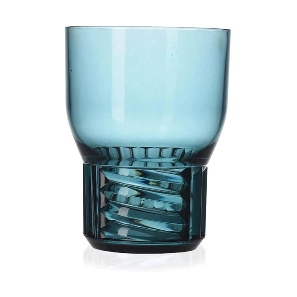 Kartell Trama Set Of 4 Wine Glasses, Light Blue