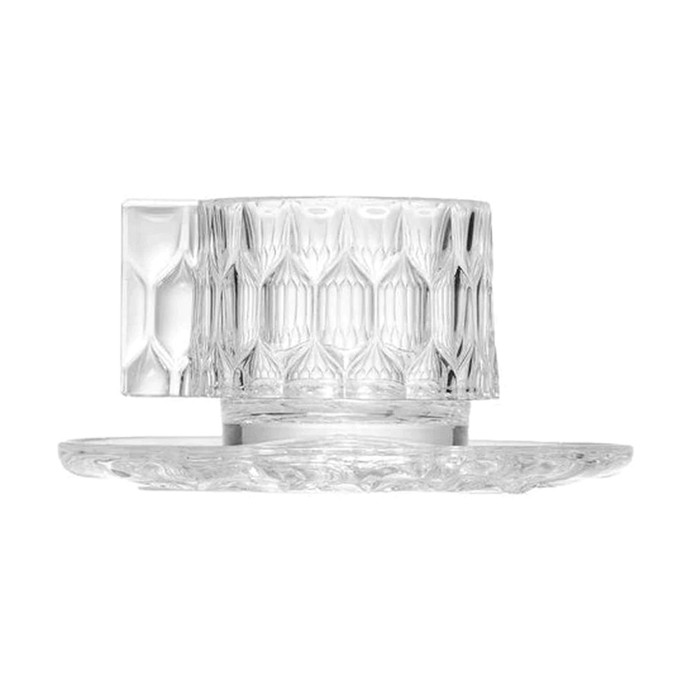 Kartell Jellies Family Juego de 4 tazas de café, Crystal