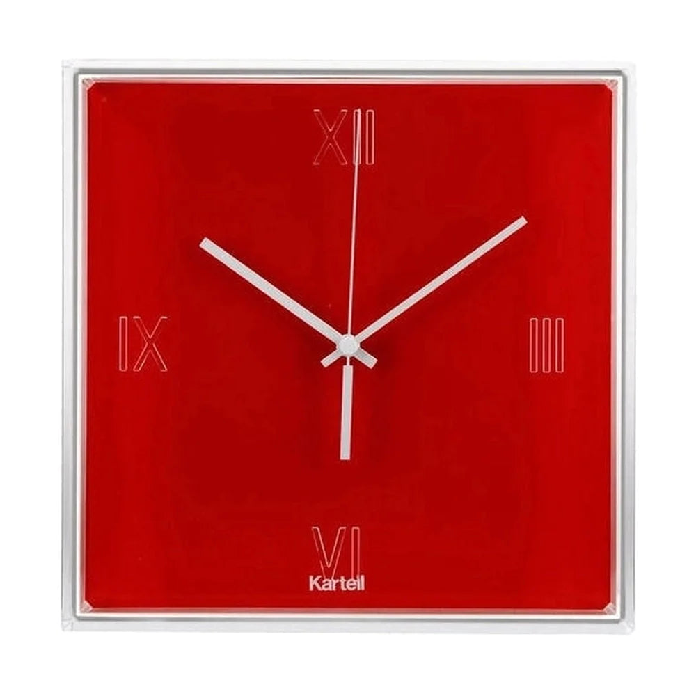 Kartell Tic & Tac Clock, rød