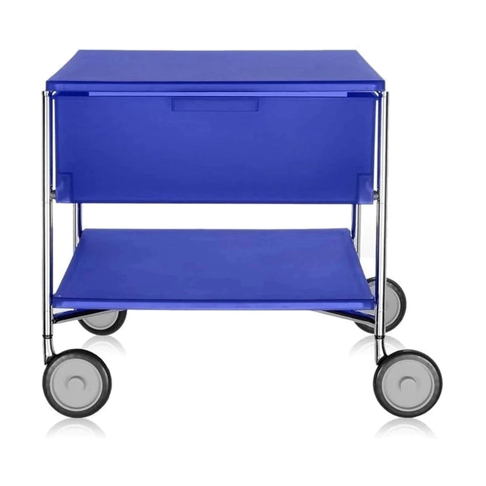 Kartell Mobil 1 cajón con ruedas, azul cobalto