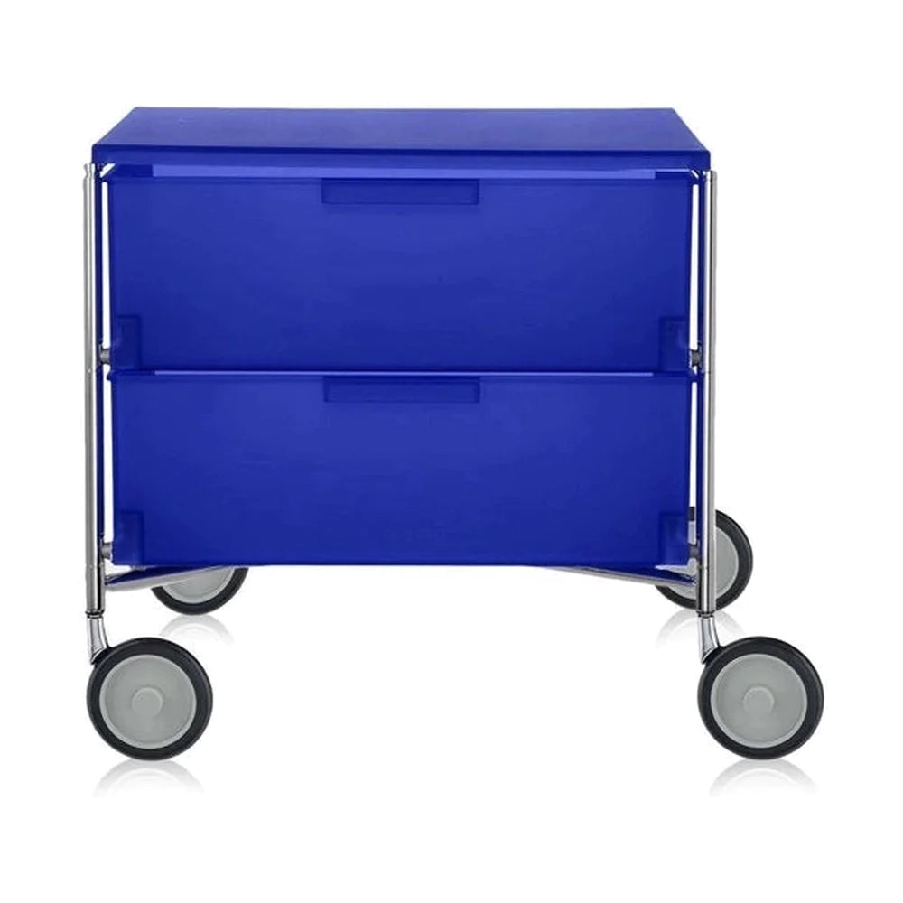 Kartell Mobil 2 cajón con ruedas, azul cobalto