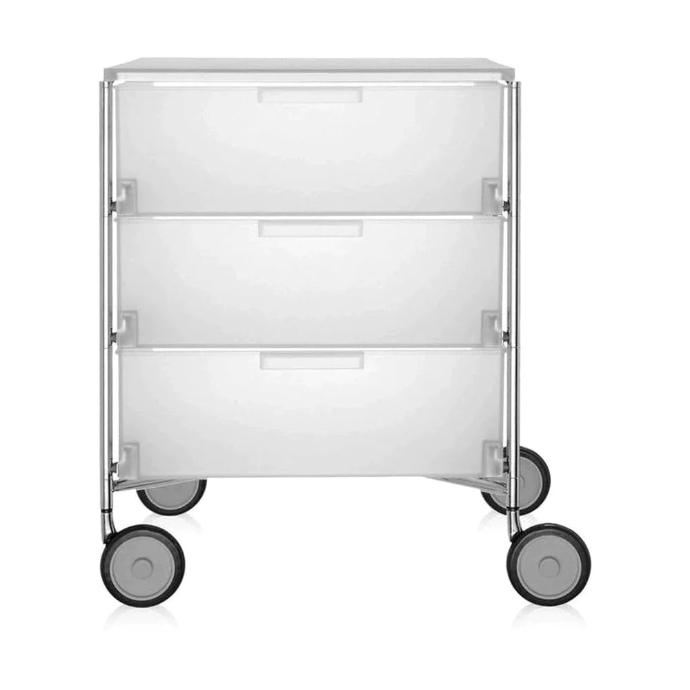 Kartell Mobil 3 Drawer With Wheels, Ice
